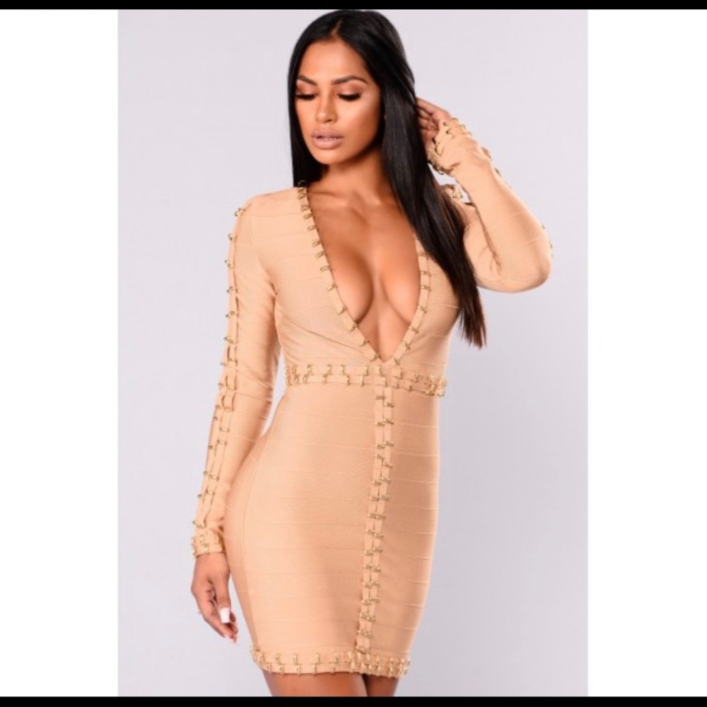 💛 Brand New Gold Fashion Nova Dress 💛